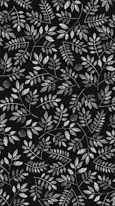 Aesthetic Cute Black And White Pattern Background Black And White Botanical Print Pattern Papel De Parede Wallpaper Papel De Parede Preto Fundos De Tela Iphone