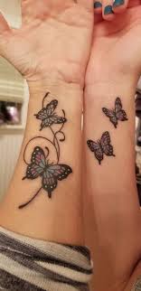 Mother daughter tattoos on wrist 2. Mother Daughter Butterfly Tattoos Tattoos For Daughters Matching Friend Tattoos Tattoos
