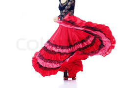 Clube de regatas do flamengo. Frau Tanzen Flamenco Im Spanischen Stock Bild Colourbox