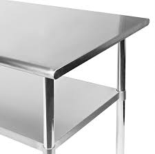 40 stainless steel work prep table station commercial kitchen table w/4 wheels. Food Service Equipment Supplies Gridmann Nsf Stainless Steel Commercial Kitchen Prep Work Table W 4 Casters 30 In Wheels X 24 In Industrial Scientific Charitybox Io