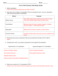 Analyzing the motives for imperialism worksheet answers. Study Guide Key