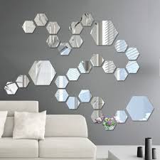 Shop dining room chairs in a variety of styles and designs to choose from for every budget. 12pcs Acrylic Mirror Wall Stickers Self Adhesive Removable Hexagonal Decorative Mirror Sheet For Home Living Room Bedroom Decor Gold Silver Walmart Com Walmart Com
