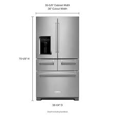 Maybe you would like to learn more about one of these? Kitchenaid Krmf706ess 25 8 Cu Ft 36 Multi Door Freestanding Refrigerator With Platinum Interior Design Krmf706ess Atlantic Appliance