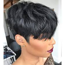 Not only do real hair wigs look and feel real, but they come take your time and browse through our spectacular selection of long and short human hair wigs online. Amazon Com Yviann Human Hair Short Wigs Pixie Cut Wigs With Bangs Short Black Layered Wavy Wigs For Women 1b Color Beauty