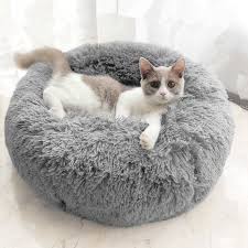 Our calming bed was designed to help ease separation anxiety and give your fur baby blissful comfort, especially when you're not around! Pet Beds For Dogs Donut Dog Bed Fluffy Donut House For Cat Dog Cushion Washable Long Plush Kenne Mat Deken Hond Calming Pet Bed Houses Kennels Pens Aliexpress