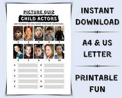 Whether you have a science buff or a harry potter fanatic, look no further than this list of trivia questions and answers for kids of all ages that will be fun for little minds to ponder. Printable Picture Quiz Child Actors Pub Quiz Picture Round Actors Trivia Quiz General Knowledge Trivia Questions Family Game Night Child Actors Pub Quiz Quiz