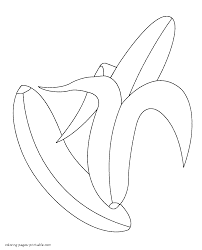 Banana coloring pages are a good way to teach your kids about fruit. Banana Coloring Page For Preschoolers Coloring Pages Printable Com