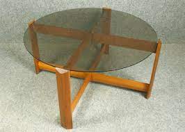 Vidaxl solid teak wood coffee table resin handmade paint finish side end couch. A 1970s Myers Circular Smoked Glass Coffee Table Elephant Monkey