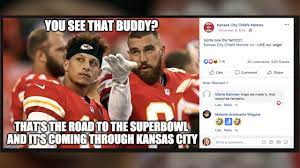 Chiefs fans celebrate patrick mahomes return with memes the. Chiefs Texans Memes Impress On Social After Playoff Victory The Kansas City Star