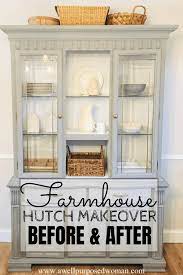 Every cabinets aren't made equal, the style of cabinet that you opt for will have a massive influence on the appearance and texture of this space. Update Your 1990 S Hutch To Modern Farmhouse Style A Well Purposed Woman