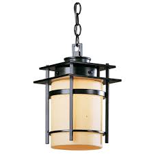 Hubbardton Forge 365892 07 H78 Banded 1 Light Small Outdoor Pendant In Dark Smoke Outdoor Pendant Lighting Outdoor Pendant Outdoor Hanging Lights