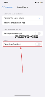 Cara Menghilangkan Search/Cari di Home Screen iPhone | PUKEVA
