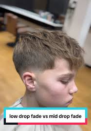 Mid Drop Low Fade Haircut