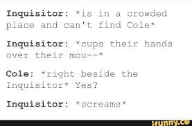 Oh there he is | Dragon age funny, Cole dragon age, Dragon age memes