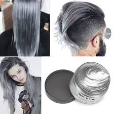 The garnier brand is known for making affordable hair products that. Hair Wax Temporary Hair Coloring Styling Cream Mud Dye Gray For Halloween Day Walmart Com Walmart Com