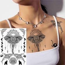 We did not find results for: Buy Egmbgm 28 Sheets Tribal Henna Temporary Tattoos For Women Girls Waterproof Fake Tattoos Temporary Elephant Ganesha Lace Mehndi Hena Tattoo Kits Lotus Mandala Flower Tatoo Sticker Moon Neck Chest Arm Online