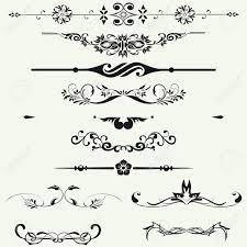 Borders And Elements For Design Vector Clip Art Borders Flower Doodles Inspirational Tattoos