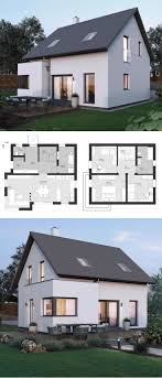 Kleines Einfamilienhaus Architektur Modern Grundriss Mit Satteldach Erker Anbau Haus Bauen Ideen Elk Haus 115 Von Elk Fert Architektur Haus Einfamilienhaus