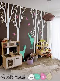 Birch Tree Wall Decal Hobby Lobby Baby Nursery Wall Decals White Birch Trees Decal Tree Wall Decal Tree Wall Decals Tree Wall Decal With Deer Large 104 X 93 Kc022 Baby Nursery Wall