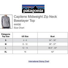 Patagonia Capilene Midweight Zip Neck Baselayer Lg