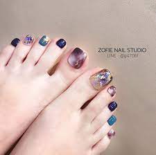 夢幻紫暈染 nails by anna 暈染指甲 手的款式在腳上也超美新客首次消費 光療不限款做到好體驗價1599元 延甲 卸甲 複雜彩繪款不列入體驗價 可來圖詢問 預約唯一窗口line ijj4706f 含 feet nail design feet nails lipstick nails