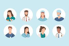 Hospital Team Hospital Icon Cartoon Illustration