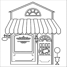 Make a fun coloring book out of family photos wi. Restaurant Building Coloring Pages Wecoloringpage Easy Drawings Coloring Pages Coloring Pages For Kids