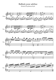 Ballade Pour Adeline Richard Clayderman Style Sheet Music Download Free In Pdf Or Midi Musescore Com Piano Sheet Music Piano Sheet Music Free Sheet Music