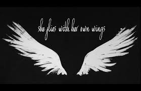A corner draft fluttered the flame and the white fever of temptation upswept its angel wings that cast a cruciform shadow. Design Des Ailes Good Tattoo Quotes Wings Quotes Angel Quotes Wings