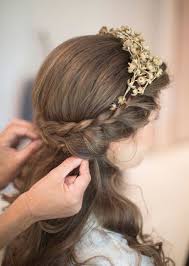 15 Gorgeous Half Up Half Down Hairstyles For Your Wedding Wedding Hair Down Flower Girl Hairstyles Hair Styles