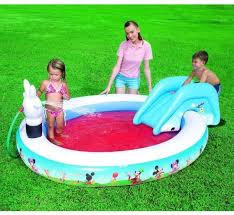 This pool is sure to be. Bestway Inflatable Children Swimming Pool With Slide And Water Splash 91014 Price From Souq In Saudi Arabia Yaoota