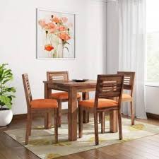 This rustic dining room is made complete with a square farmhouse table custom built by james+james with a traditional boarded top and painted black square legs. Square Dining Table Buy Square Dining Table Online At Best Prices In India Flipkart Com