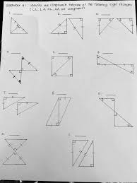 For each pair to triangles, state the postulate or theorem that can be used to conclude that the triangles are congruent. Identify The Congruence Theorem Of The Following Right Triangles Ll La Hl Ha Answer Asap This Brainly In