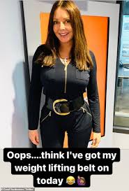 Carol vorderman leaves fans blown away by snap of her new hair . Carol Vorderman 60 Showcases Her Hourglass Curves As She Slips Into A Black Jumpsuit Geeky Craze