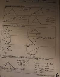 Unit 6 — similar triangles. Solved Date Bell Homework 3 Isosceles Equilateral Tr Chegg Com