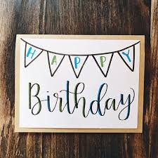Quotes on greeting cards handmade : Happy Birthday Greeting Card Handmade Calligraphy Birthday Card Single Card Birthday Fm Quotes Discover The Best Daily Quotes Wishes Cards