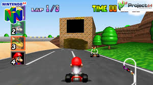 Mario gives the thumbs up. Mario Kart 64 Gameplay Nintendo 64 1080p Project 64 Youtube