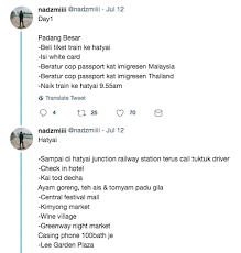 Dari kejauhan terdengar pembicaraan antara pakde toyo dengan bude aminah, seperti akan pamitan mau pergi ke luar kota. Percutian Bajet Ke Hatyai Songkla Untuk Peminat Makanan Salaam