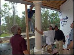 The entire beam rests on the drywall of the ceiling, but not directly on any. Securing Load Bearing Columns Youtube