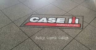 Case Ih Logo Inlay With Our Epoxy Tile Coating System In Perrysburg Ohio Perrysburg Ohio Case Agriculture Case Ih