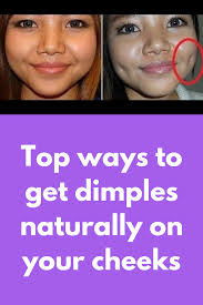 How do you get dimples naturally? Pin On Beauty Tips