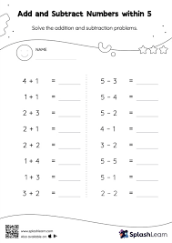 worksheets for kids online splashlearn