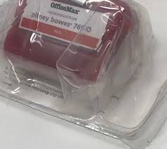 Office Max Pitney Bowes 769-O Ink Refill for Mail Station E700, K707 (Red)-  3 Pk
