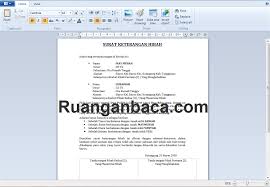 Siap Edit Dan Download Format Surat Hibah Microsoft Word Ruangan Baca