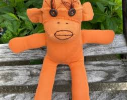 Little Ugly but Ugly Orange Sock Monkey