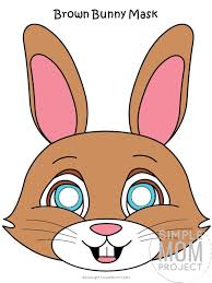 Printable Bunny Mask Templates For Kids Bunny Mask Easter Colors Cute Easter Bunny