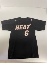 Feel a part of the. Adidas Lebron James Miami Heat Jersey T Shirt Adidas Size S Black