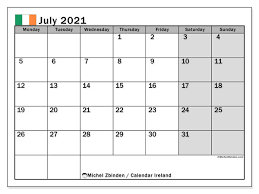 Download and print july calendars for 2021, 2022, 2023. Printable July 2021 Ireland Calendar Michel Zbinden En