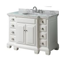 White Single Sink Bathroom Vanity