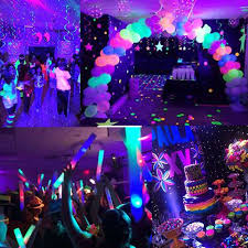 17 of 27 give a call to action Uv Led Black Lights Glow Party Decorations Neon Party Decorations Bday Party Theme